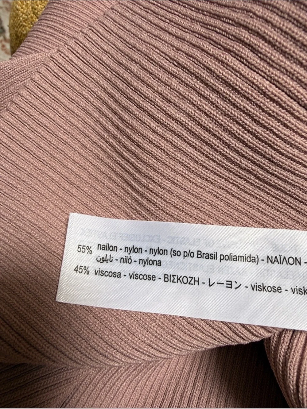 ZARA ribbed knit elastic waist skirt